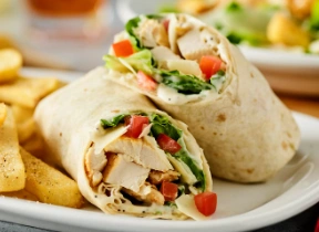 Everything Chicken Caesar Wrap
