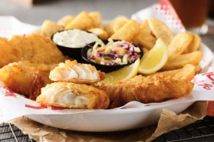 House-Battered Fish & Chips
